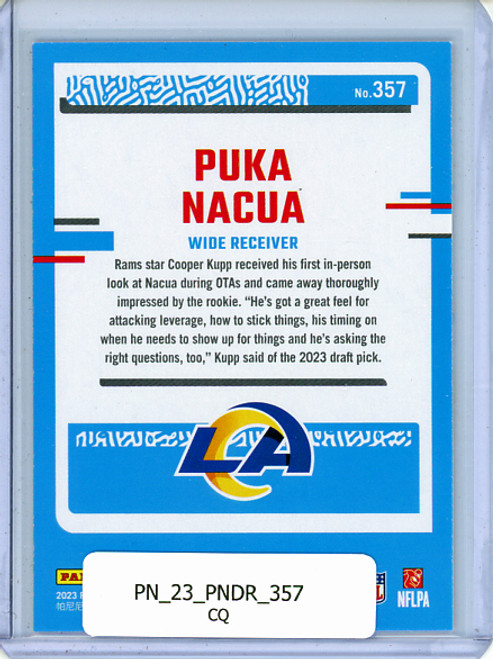 Puka Nacua 2023 Donruss #357 (CQ)