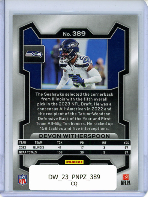 Devon Witherspoon 2023 Prizm #389 (CQ)