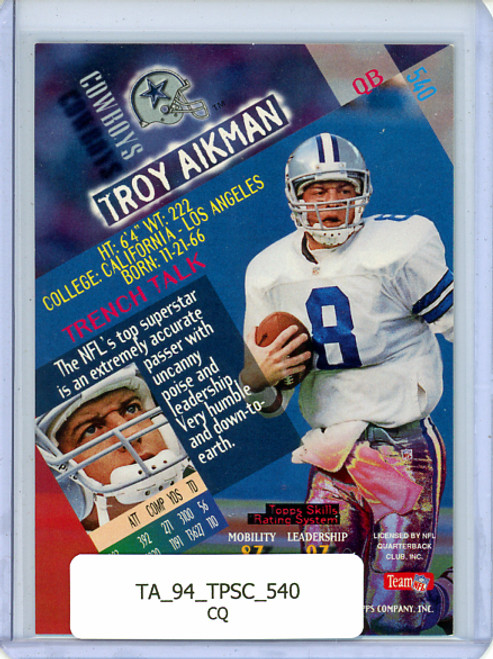 Troy Aikman 1994 Stadium Club #540 (CQ)