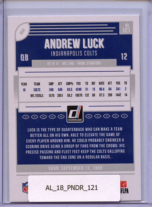 Andrew Luck 2018 Donruss #121