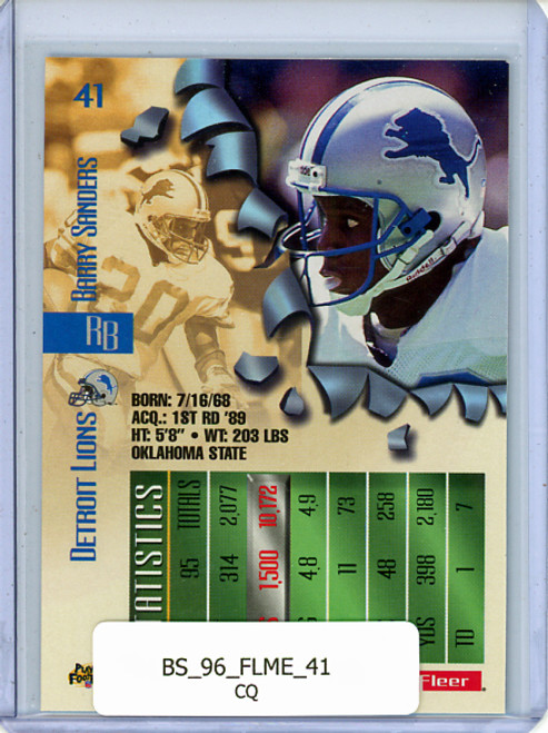 Barry Sanders 1996 Metal #41 (CQ)