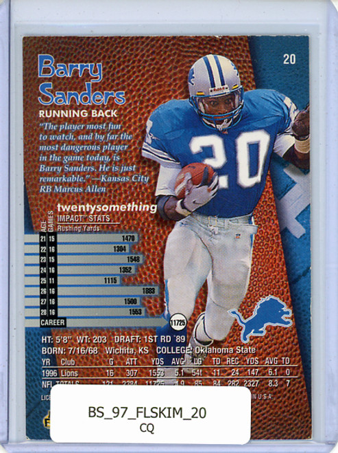 Barry Sanders 1997 Skybox Impact #20 (CQ)