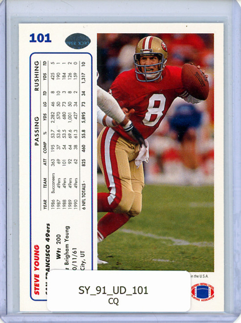 Steve Young 1991 Upper Deck #101 (CQ)