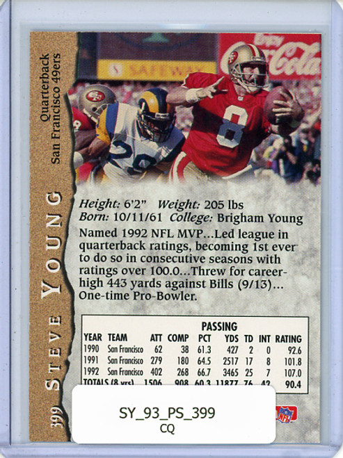 Steve Young 1993 Pro Set #399 (CQ)