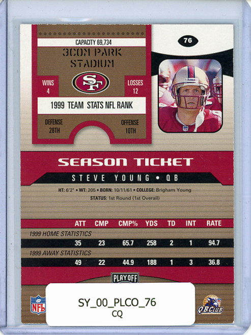 Steve Young 2000 Playoff Contenders #76 (CQ)