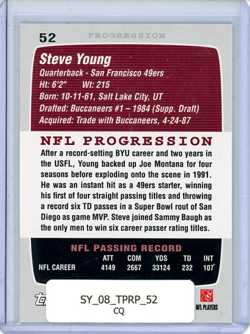 Steve Young 2008 Topps Rookie Progression #52 (CQ)