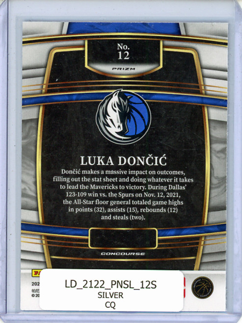 Luka Doncic 2021-22 Select #12 Concourse Silver (CQ)