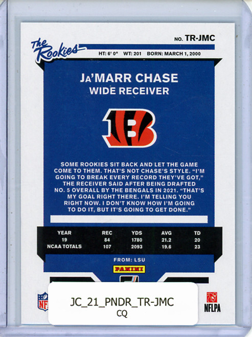 Ja'Marr Chase 2021 Donruss, The Rookies #TR-JMC (CQ)