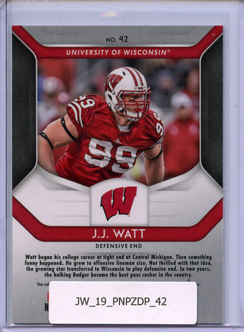 J.J. Watt 2019 Prizm Draft Picks #42