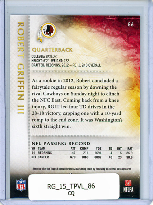 Robert Griffin III 2015 Valor #86 (CQ)