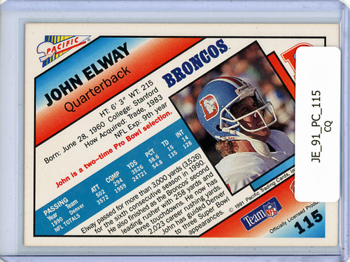 John Elway 1991 Pacific #115 (CQ)