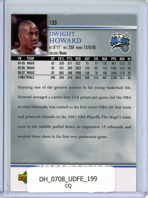 Dwight Howard 2007-08 Upper Deck First Edition #199 (CQ)