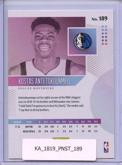 Kostas Antetokounmpo 2018-19 Status #189