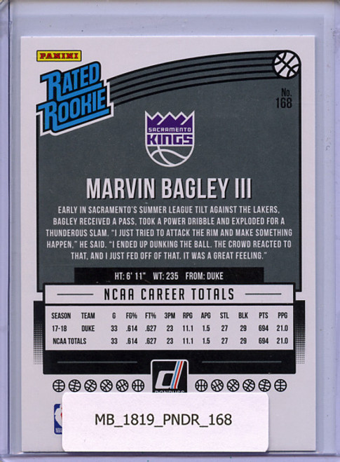 Marvin Bagley III 2018-19 Donruss #168