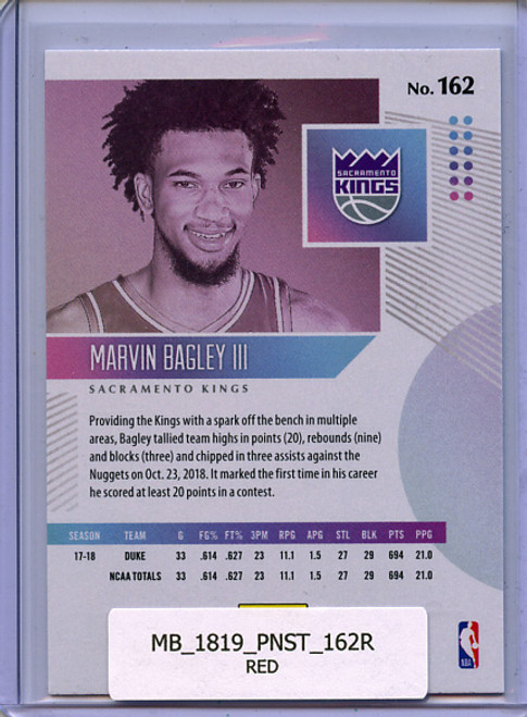 Marvin Bagley III 2018-19 Status #162 Red