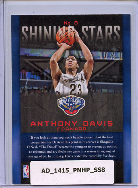 Anthony Davis 2014-15 Hoops, Shining Stars #8