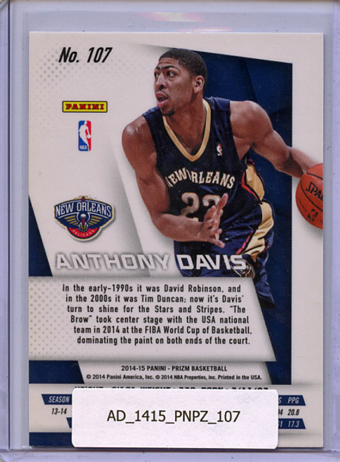 Anthony Davis 2014-15 Prizm #107