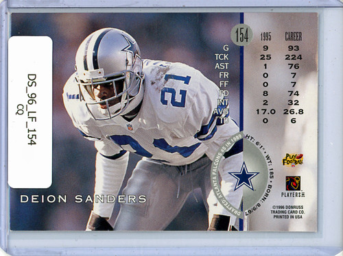 Deion Sanders 1996 Leaf #154 (CQ)