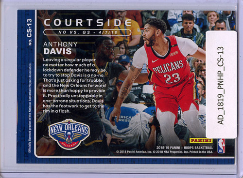 Anthony Davis 2018-19 Hoops, Courtside #CS-13