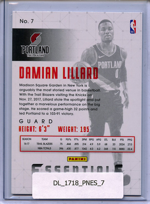 Damian Lillard 2017-18 Essentials #7