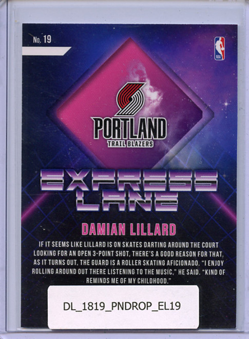 Damian Lillard 2018-19 Donruss Optic, Express Lane #19
