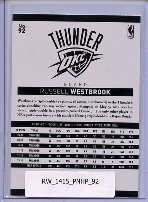 Russell Westbrook 2014-15 Hoops #92