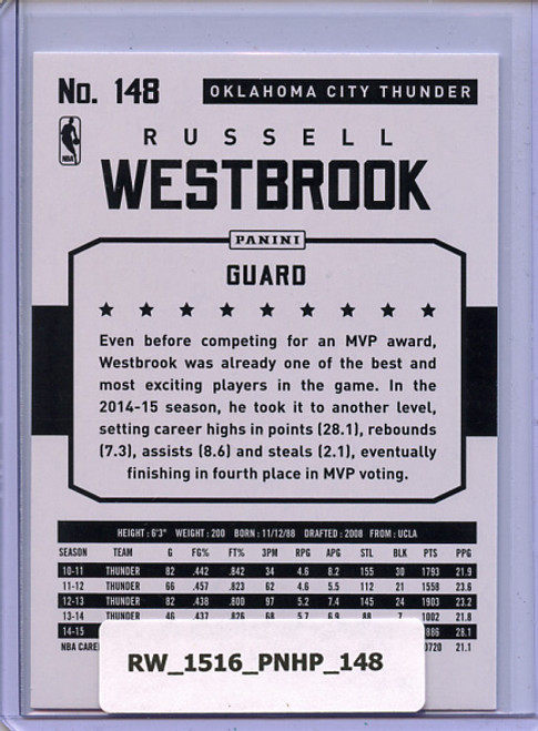Russell Westbrook 2015-16 Hoops #148