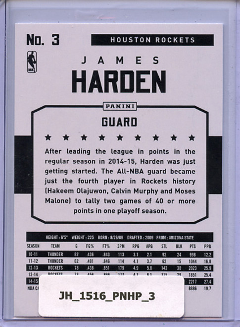 James Harden 2015-16 Hoops #3