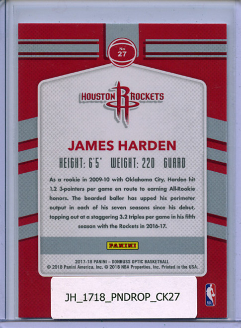 James Harden 2017-18 Donruss Optic, Court Kings #27