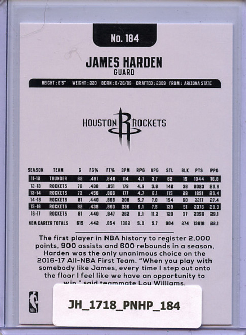 James Harden 2017-18 Hoops #184