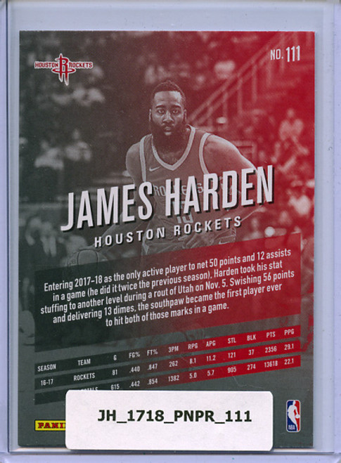 James Harden 2017-18 Prestige #111