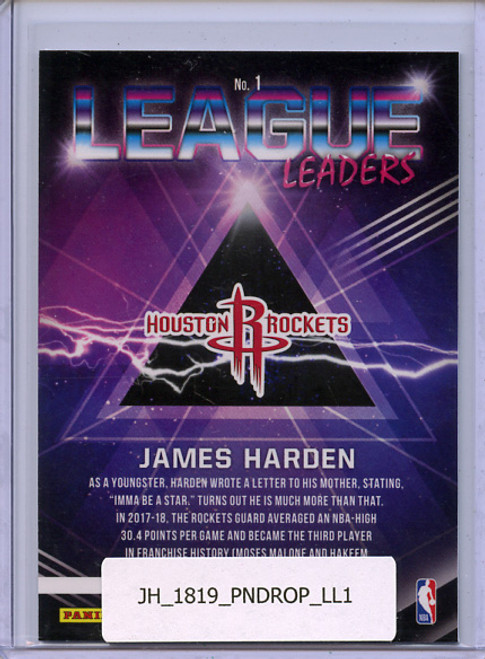James Harden 2018-19 Donruss Optic, League Leaders #1