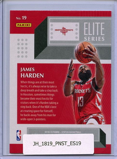 James Harden 2018-19 Status, Elite Series #19