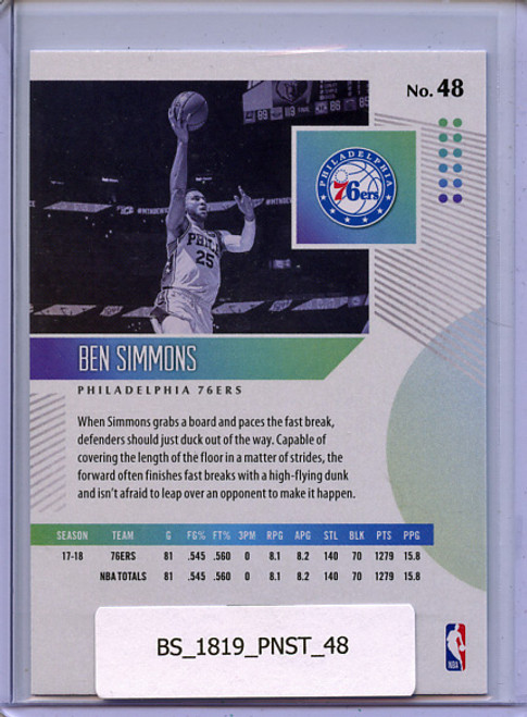 Ben Simmons 2018-19 Status #48