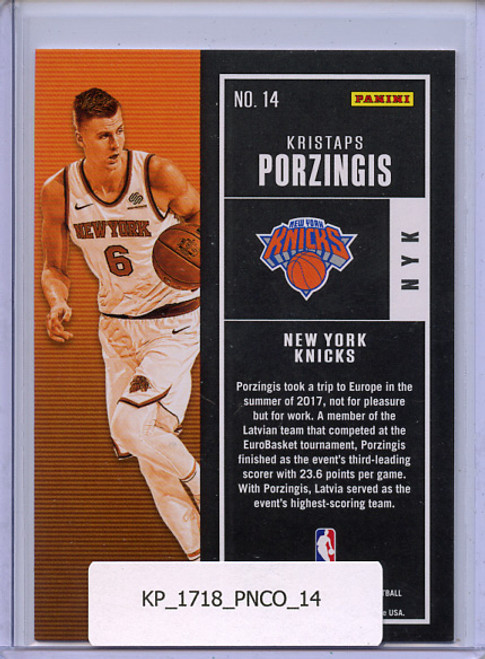 Kristaps Porzingis 2017-18 Contenders #14