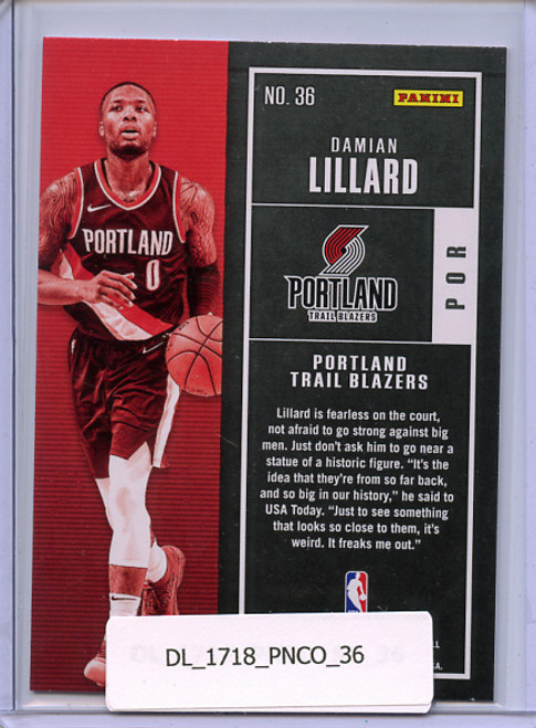 Damian Lillard 2017-18 Contenders #36