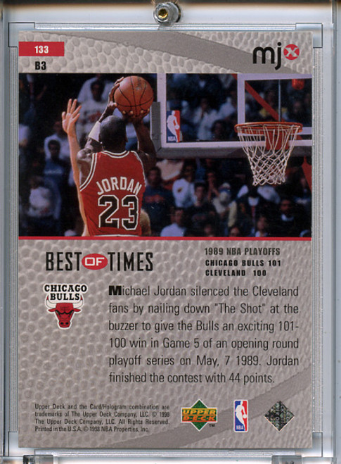 Michael Jordan 1998 Upper Deck MJx #133 Best of Times