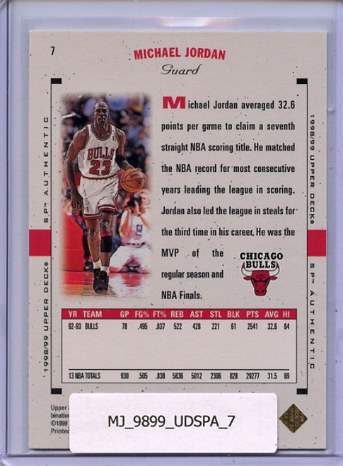 Michael Jordan 1998-99 SP Authentic #7