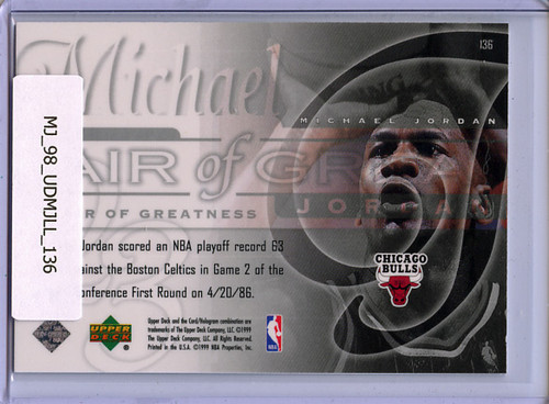 Michael Jordan 1999-00 Upper Deck #136 Air