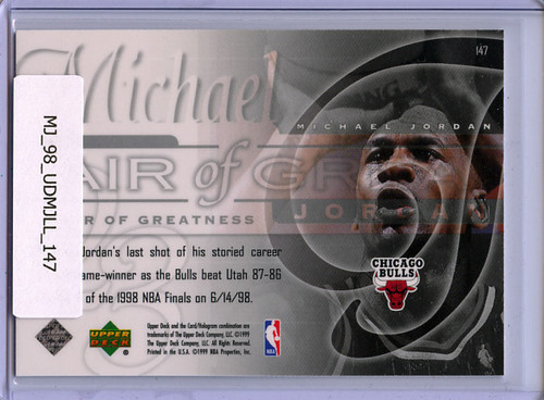 Michael Jordan 1999-00 Upper Deck #147 Air