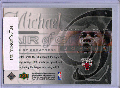 Michael Jordan 1999-00 Upper Deck #151 Air