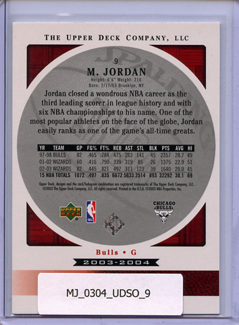 Michael Jordan 2003-04 Standing O #9