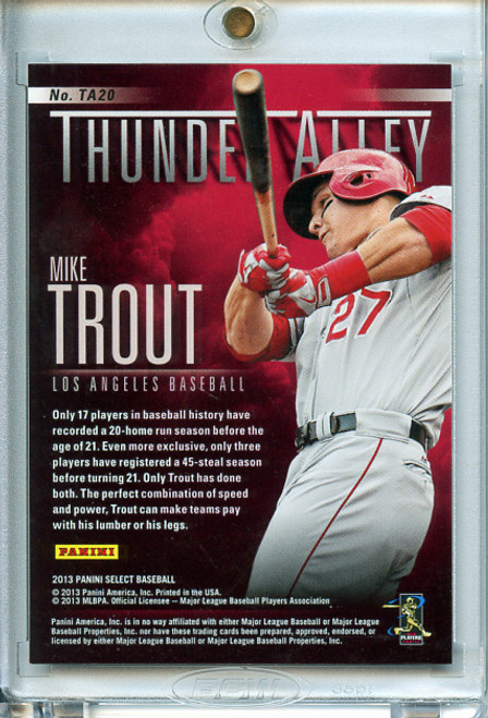 Mike Trout 2013 Select, Thunder Alley #TA20