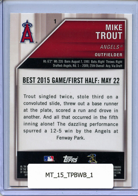 Mike Trout 2015 Bowman's Best #1