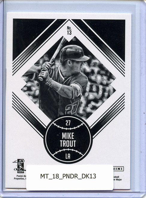 Mike Trout 2018 Donruss #13 Diamond Kings