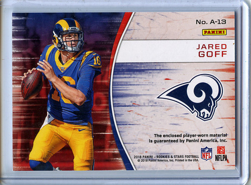 Jared Goff 2018 Rookies & Stars, NFL Authentic Jerseys #A-13