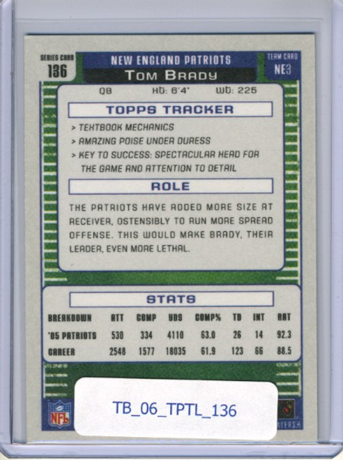 Tom Brady 2006 Topps Total #136