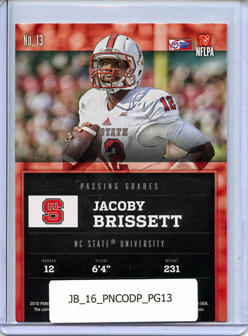 Jacoby Brissett 2016 Contenders Draft Picks, Passing Grades #13