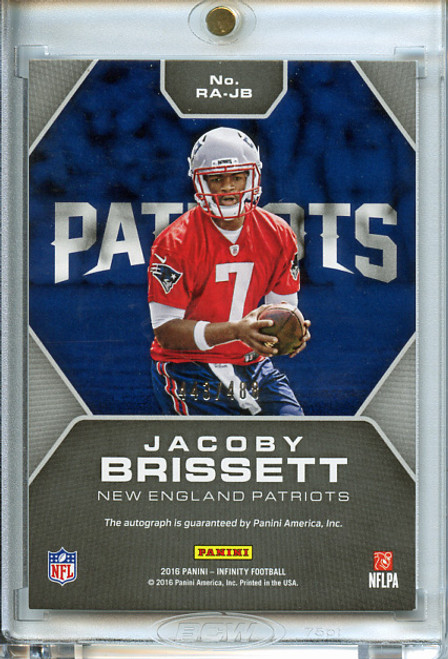 Jacoby Brissett 2016 Infinity, Rookie Autographs #RA-JB (#443/488)