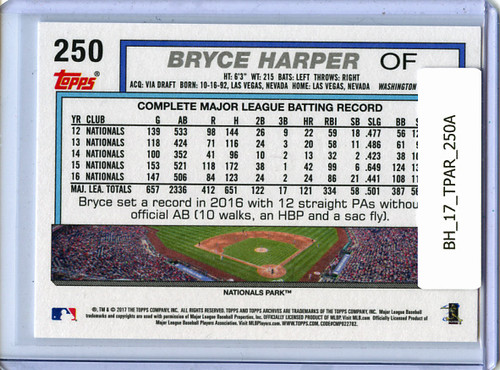 Bryce Harper 2017 Archives #250